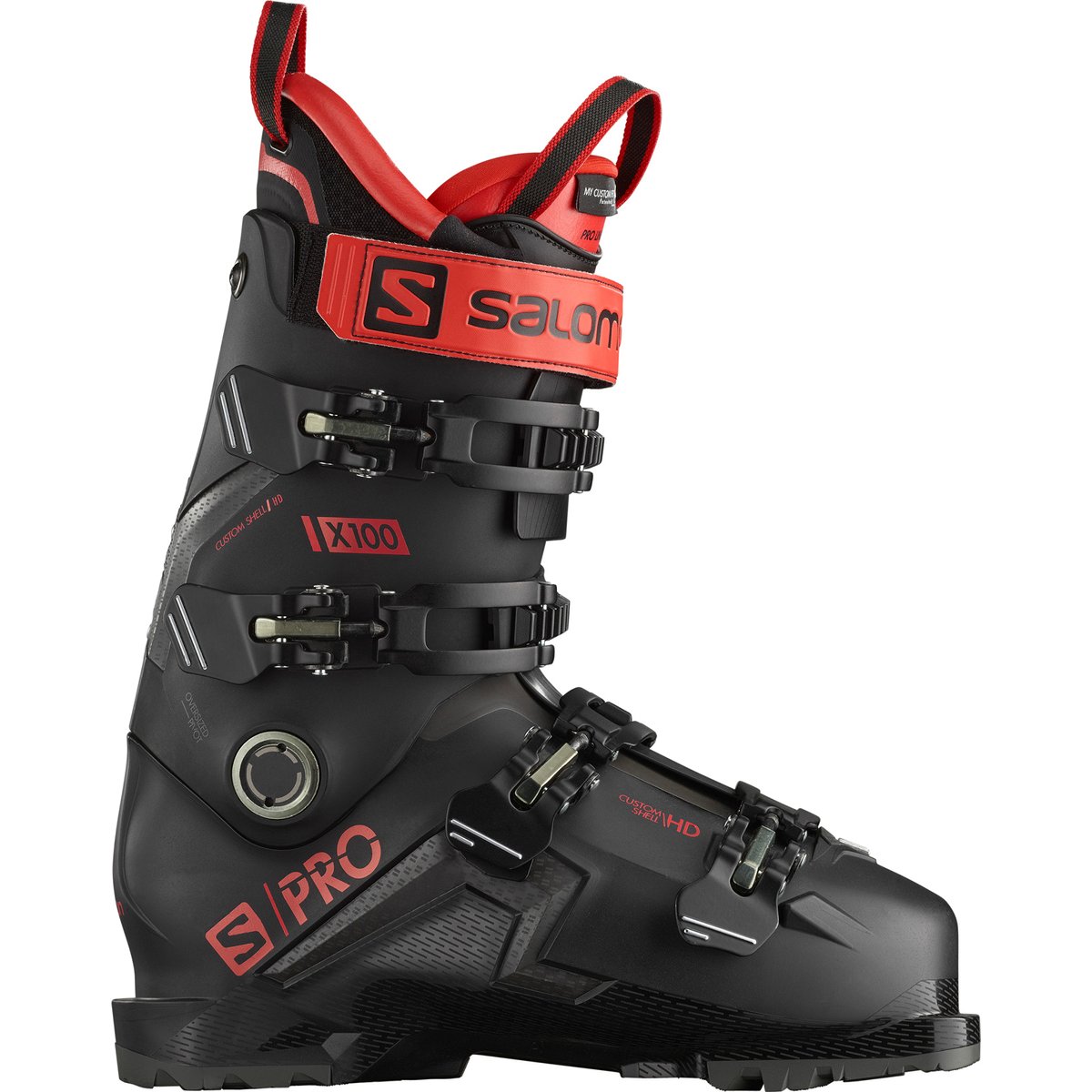 Salomon S/PRO X100 GW Skischuh Herren – Black/Red Metal/Belluga