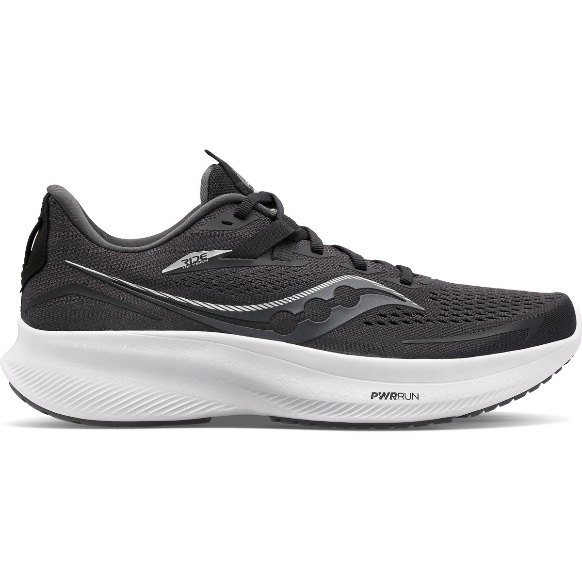 Saucony RIDE 15 – BLACK/WHITE