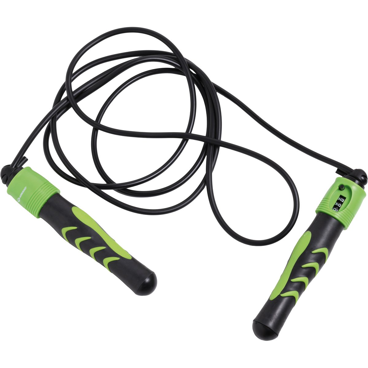 Schildkröt Fitness JUMP ROPE (black-green), mit Zählwerk, in 4C-Box, – KEINE FARBE