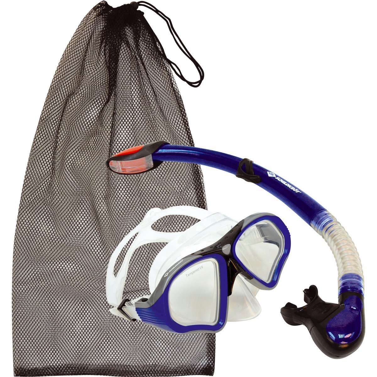 Schildkröt Schnorchel Set PALAU (2-teilig, im PET-Blister + Meshbag) – KEINE FARBE