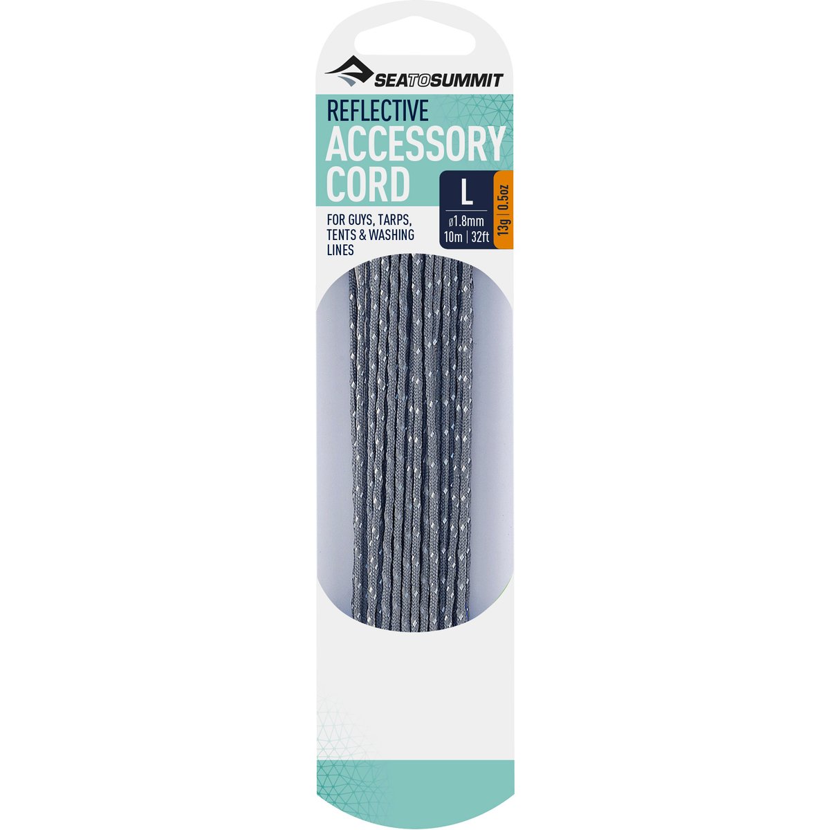 SEA TO Summit Reflective Accessory Cord – Grey-1,8mm - 10m