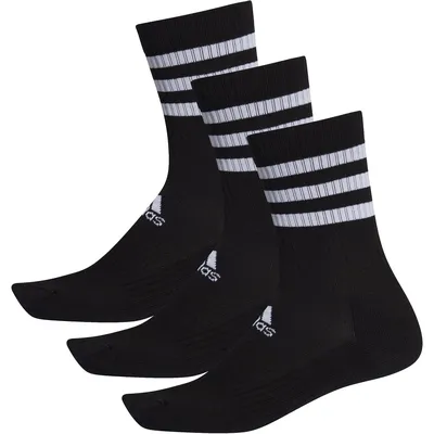Adidas 3-Streifen Cushioned Crew Socken, 3 Paar – BLACK/BLACK/BLACK