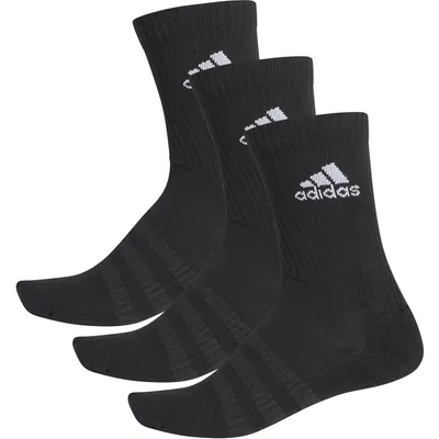 Adidas Cushioned Crew Socken 3 Paar – BLACK/BLACK/WHITE