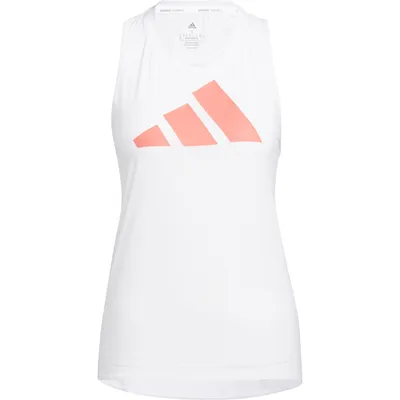 Adidas 3-Streifen Logo Tanktop – WHITE/SEMTUR