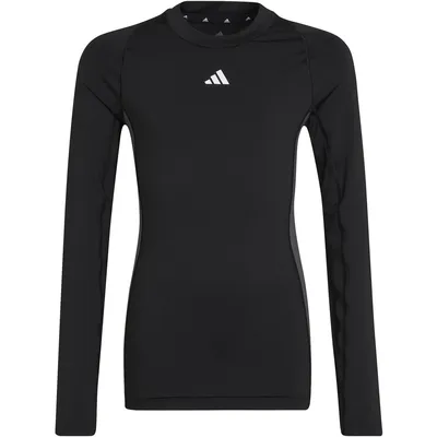 Adidas Techfit Langarmshirt Kinder – BLACK/GRESIX