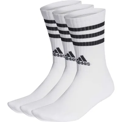 Adidas Socken 3-Streifen Cushioned Crew, 3 Paar – WHITE/BLACK