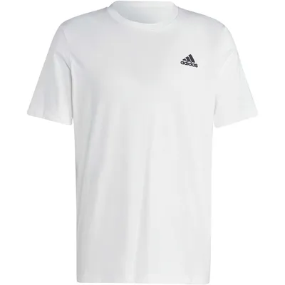 Adidas Shirt Essentials Single Jersey Embroidered Small Logo – WHITE
