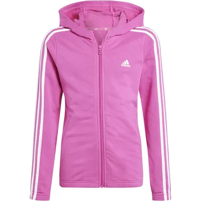 Adidas Kapuzensweat Essentials 3-Streifen Full-Zip – SELUFU/WHITE