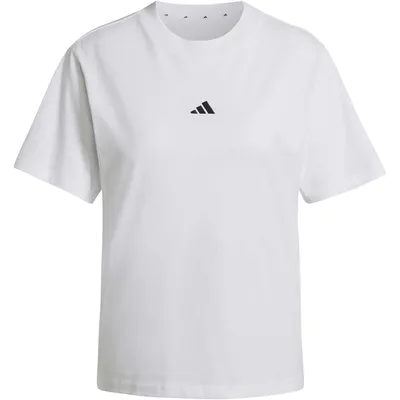 Adidas Shirt Essentials Small Logo Cotton – WHITE/BLACK