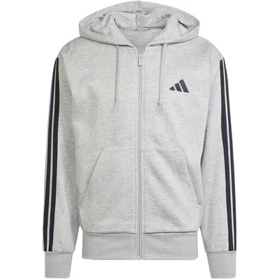 Adidas Kapuzensweat Essentials 3-Streifen – MGREYH/BLACK