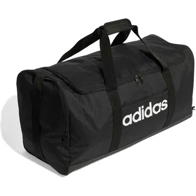 Adidas LINEAR DUFFEL L – BLACK/BLACK/WHITE