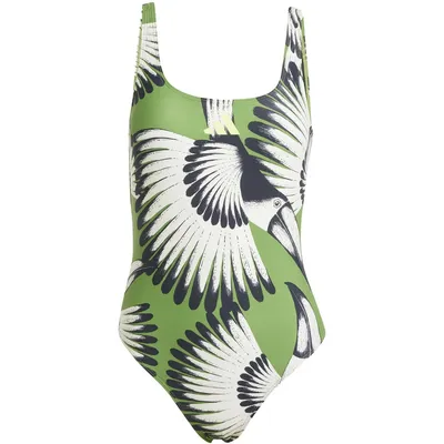 Adidas FARM SWIMSUIT – CREGRN/BOPINK