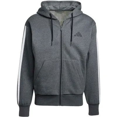 Adidas Kapuzensweat Essentials 3-Streifen – DGREYH/BLACK