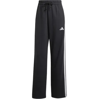 Adidas Hose Essentials 3-Streifen Open Hem French Terry – BLACK/WHITE