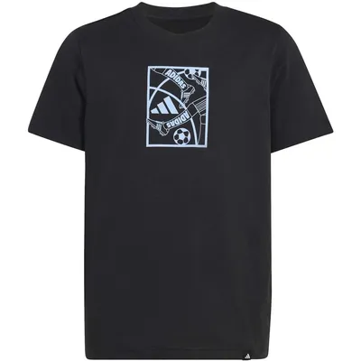 Adidas J FOOTBALL T – BLACK