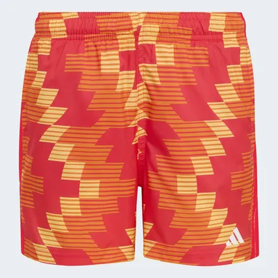 Adidas FB AOP Badeshorts 5IN Kinder – PUOR/WHITE
