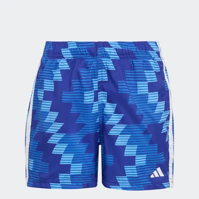 Adidas FB AOP 5IN Badeshorts Kinder – LUCBLU/WHITE