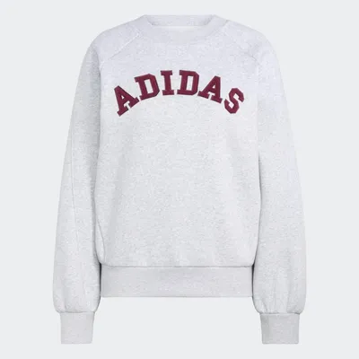 Adidas FL Sweatshirt Damen – MAROON/OWHITE