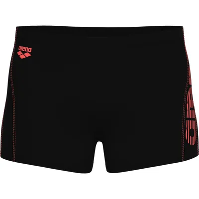 Arena M BYOR EVO SHORT R – BLACK-CALYPSO CORAL