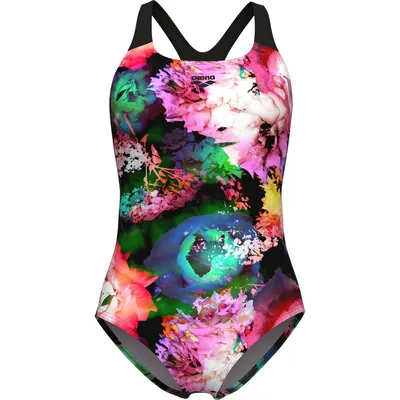 Arena WOMEN'S ARENA ROSELAND SWIMSUIT SWIM PRO BACK – BLACK MULTI