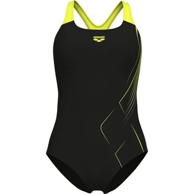 Arena WOMEN'S ARENA DIVE SWIMSUIT SWIM PRO BACK – BLACK-SOFT GREEN