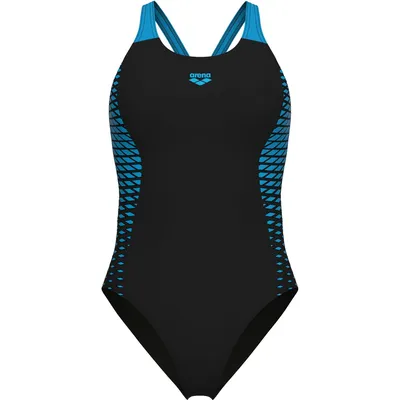 Arena WOMEN'S ARENA OPENINGS SWIMSUI – BLACK-TURQUOISE