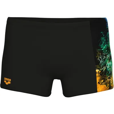 Arena MEN'S ARENA VIBRANT SWIM SHORT – BLACK-BLACK MULTI