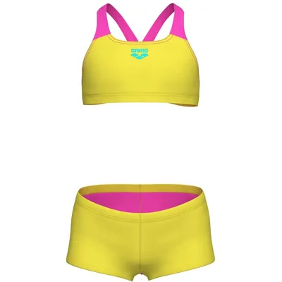 Arena G ARENA BIKINI SOLID L – YELLOW STAR-SHOCKING PINK