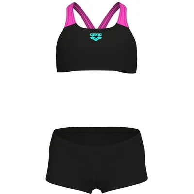 Arena G ARENA BIKINI SOLID L – BLACK-SHOCKING PINK