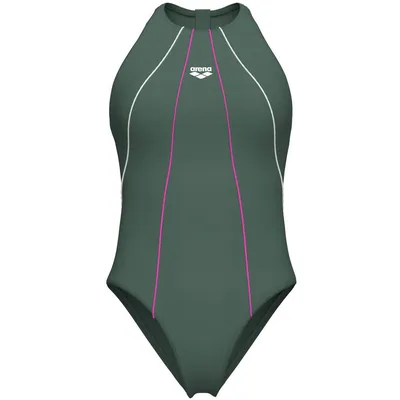 Arena W ARENA MERYDIAN SWIMSUIT ONE PIECE – SAGE-WHITE-SHOCKING PINK