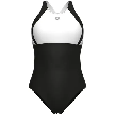 Arena W ARENA SWIMSUIT LINDA CROSS B – BLACK-WHITE-BLACK
