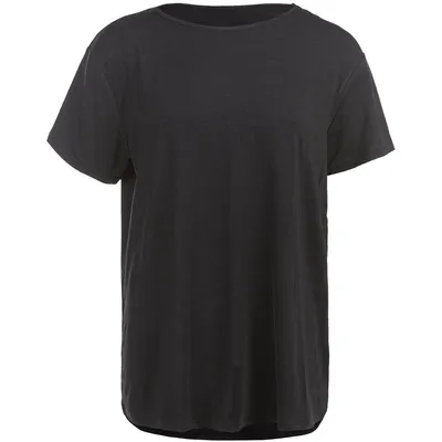 Athlecia Lizzy W Slub S/S Tee – Schwarz meliert