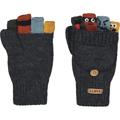 Barts Puppeteer Bumgloves – dark heather