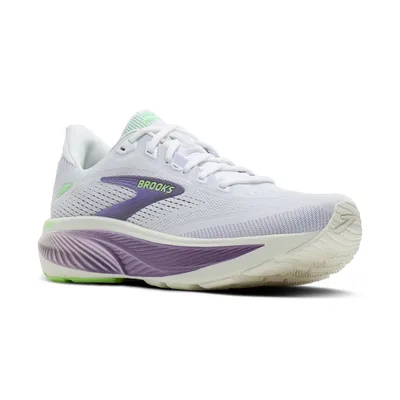 Brooks Ghost 18 – White/Purple Hebe/Green