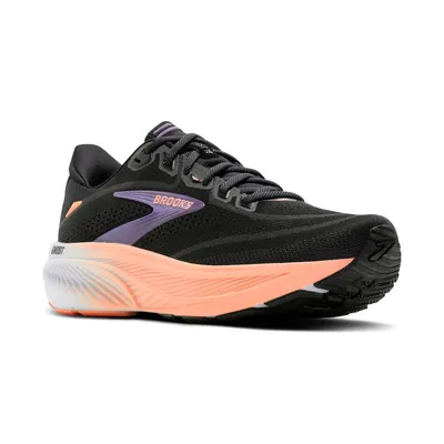 Brooks Ghost 18 – Black/Mulled Grape/Peach