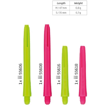 Bull's BULLS Neon Nylon Shaft – PINK