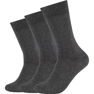 Camano Unisex comfort BCI cotton Socks 3p – anthracite
