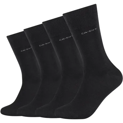 Camano Online Unisex ca-soft Socks 4p – Schwarz