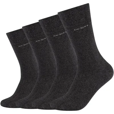 Camano Online Unisex ca-soft Socks 4p – ANTHRACITE