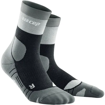 CEP hiking light merino mid-cut soc – stonegrey/grey