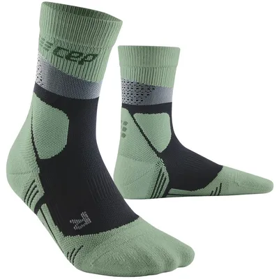 CEP max cushion socks, hiking, mid cut, men – Grau / Mint