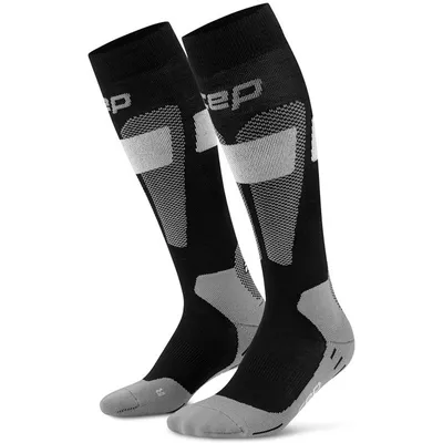 CEP ski merino socks, tall, 3. – BLACK/GREY