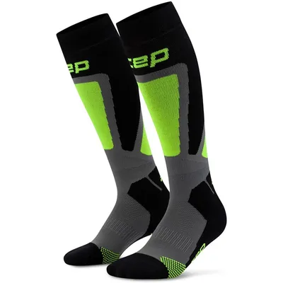 CEP ski thermo socks, tall, 4. – BLACK/LIME