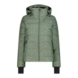 CMP WOMAN JACKET FIX HOOD – GREEN TEA-SALVIA