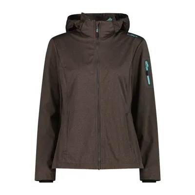 CMP WOMAN JACKET DET HOOD – DARKER TOFFEE MEL