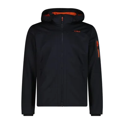 CMP MAN JACKET DET. HOOD – ANTRACITE-ORANGE