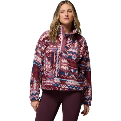 Columbia Helvetia II Printed Cropped Half Sn – ANTIQUE MAUVE, GEOMIX
