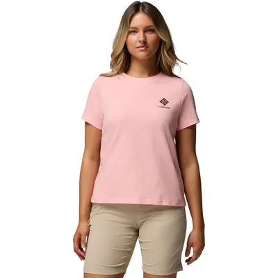 Columbia Rolling Bend Graphic SS – Pink Sand, Stacked Gem Mini