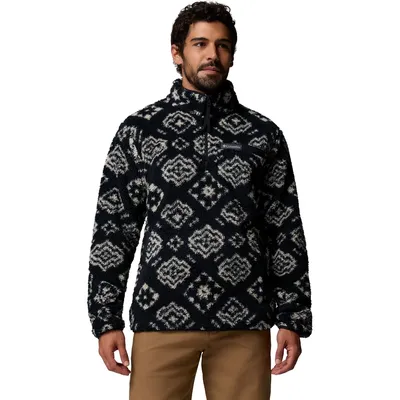 Columbia Rugged Ridge™ High Pile Half Zip – BLACK CHECKED OUT, BL
