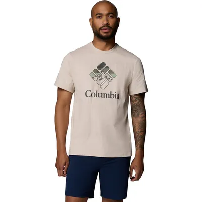 Columbia CSC Seasonal Graphic Tee – Dark Stone, Heavenly Stacked Gem